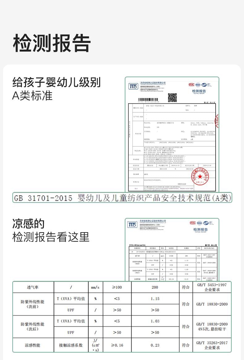 【中國直郵】ubras旗下likeuu夏季成人兒童防曬衣 UPF50+ 高階款梭織長褲 天幕藍 130