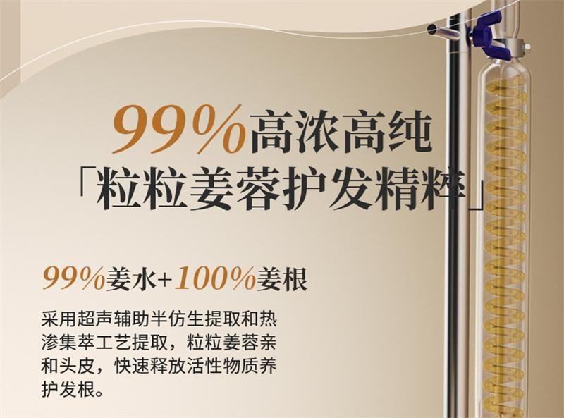 【中國直郵】 EHD 生薑洗髮精 蓬鬆柔順修護防斷護髮清爽男女 500ml/瓶