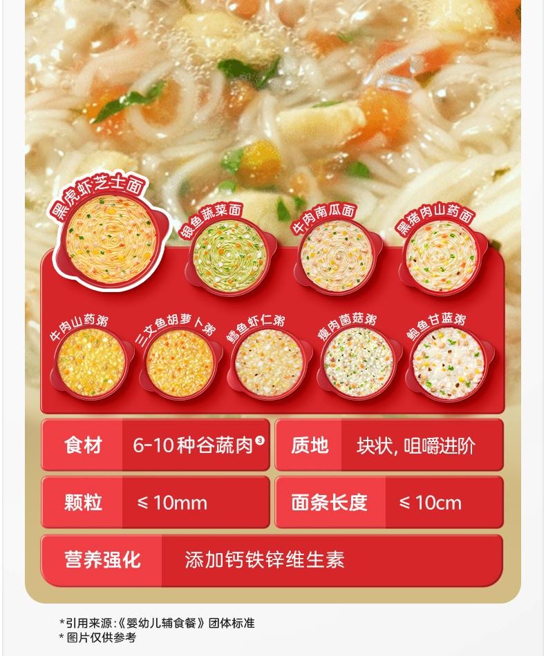【中國直郵】 寶寶饞了 沖沖面粥 月齡營養即食輔食粥16g/盒