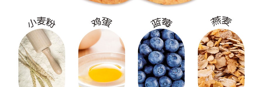 香港DANDY 蓝莓燕麦饼干 300g