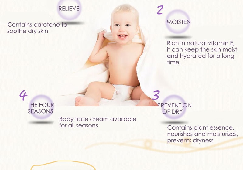 Baby Face Cream Balm Lotion Natural Moisturizing Skin Care for Newborns