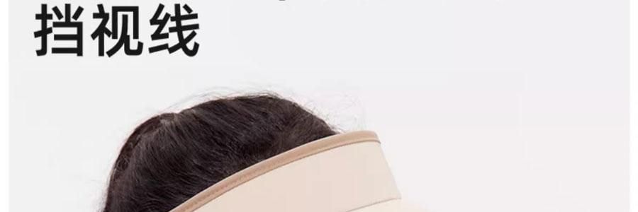 OHSUNNY 暮光系列 女士蛋糕遮陽帽 防曬帽子空頂帽 絲霧咖