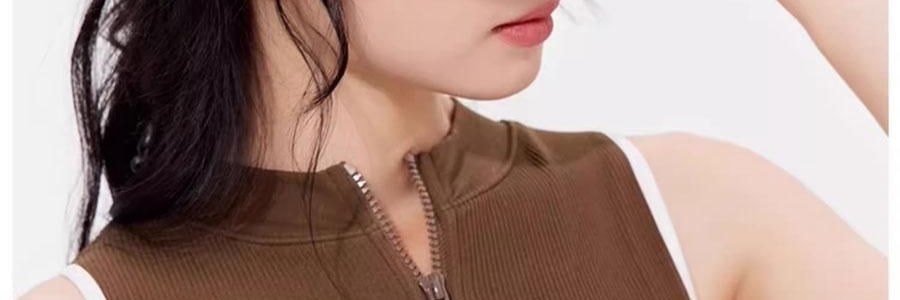 OHSUNNY 暮光系列 女士蛋糕遮陽帽 防曬帽子空頂帽 絲霧咖