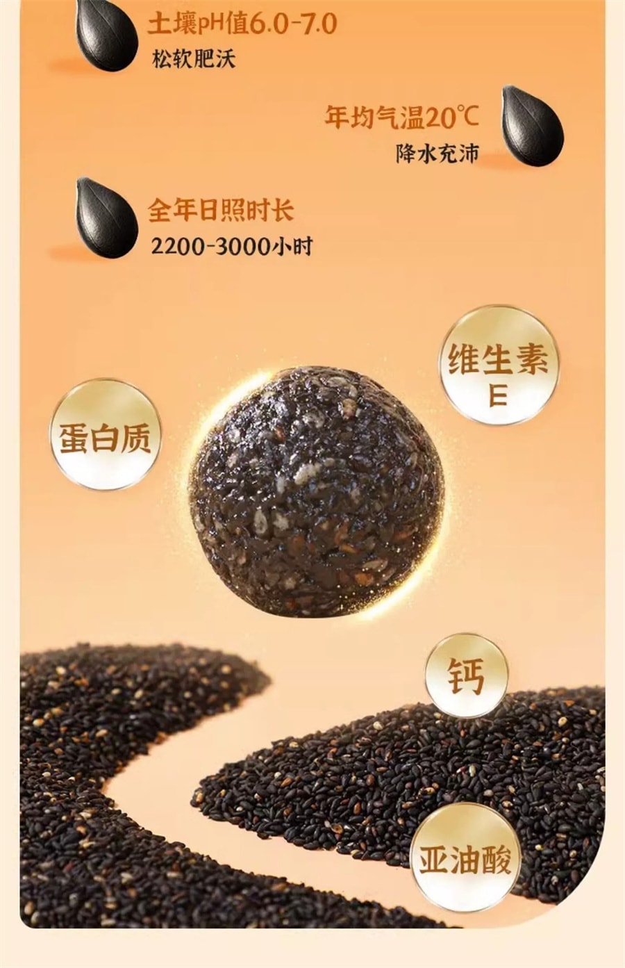 【中国直邮】北京同仁堂  黑芝麻丸子 黑芝麻丸 九蒸九晒黑芝麻球芝麻丸 养生丸  135g/盒