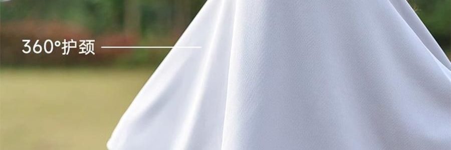 OHSUNNY 带帽檐款防晒面罩口罩 全脸防晒黑 护颈一体 云霜灰