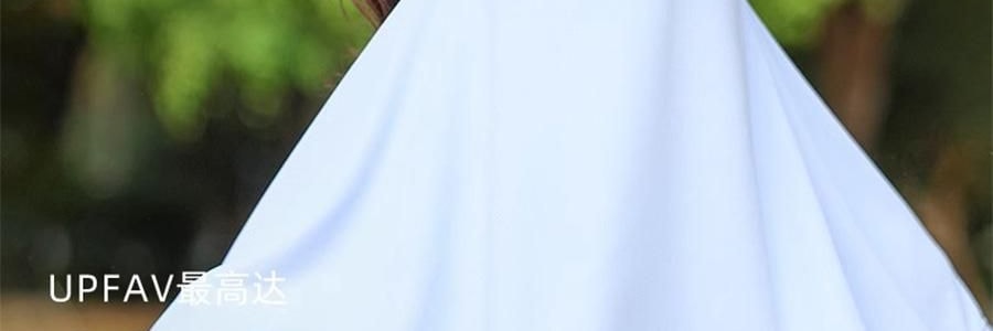 OHSUNNY 带帽檐款防晒面罩口罩 全脸防晒黑 护颈一体 云霜灰