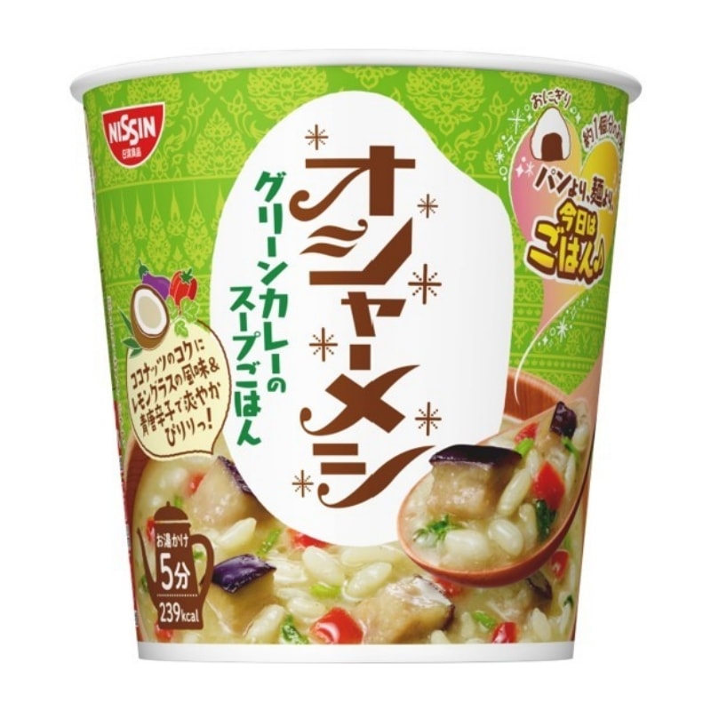 【日本直邮】日本日清NISSIN 日清泡饭系列新品 网红泡饭 营养代餐 椰香绿咖喱汤泡饭  65g