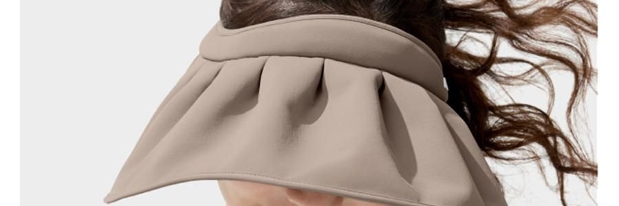 BENEUNDER蕉下 女士贝壳防晒帽子 夏季遮阳帽空顶防晒帽防紫外线 蜂蜜黄55-58cm