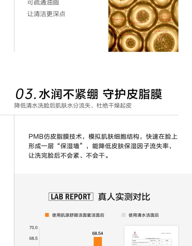 【中国直邮】 小迷糊 肌源舒颜洁颜蜜180ml 氨基酸洗卸合一洗面奶 油痘敏肌安心用