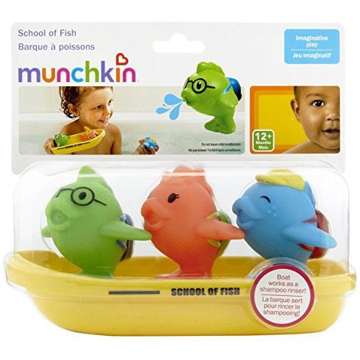 美国麦肯齐小鱼上学喷水洗澡玩具 儿童戏水玩具宝宝浴室洗浴玩具