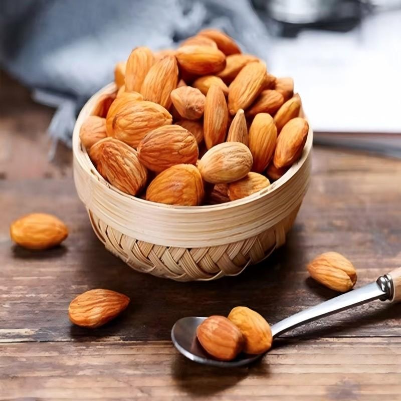 【中國直郵】 新邊界 原味巴旦木仁 每日堅果炒貨堅果零食 大杏仁 扁桃仁孕婦休閒食品休閒零食鹽焗巴達木巴坦木乾果扁桃仁大杏仁400g
