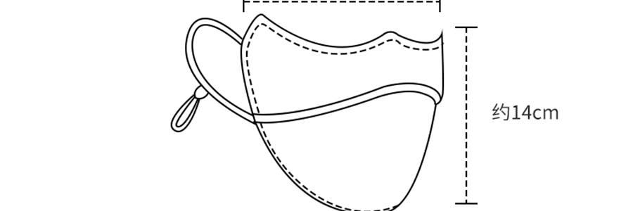 觅橘 护眼角防晒口罩 轻薄无压冰感透气 夏季防晒黑 粉色