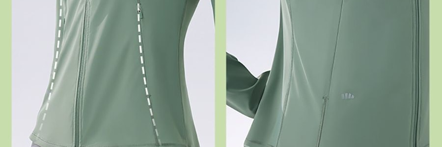 BENEUNDER蕉下 女士凉感防晒衣防晒服 运动上衣 修身款 UPF50+ 霜奶白 165/88A L码 【国内尺寸 码数偏小】【杨幂同款】