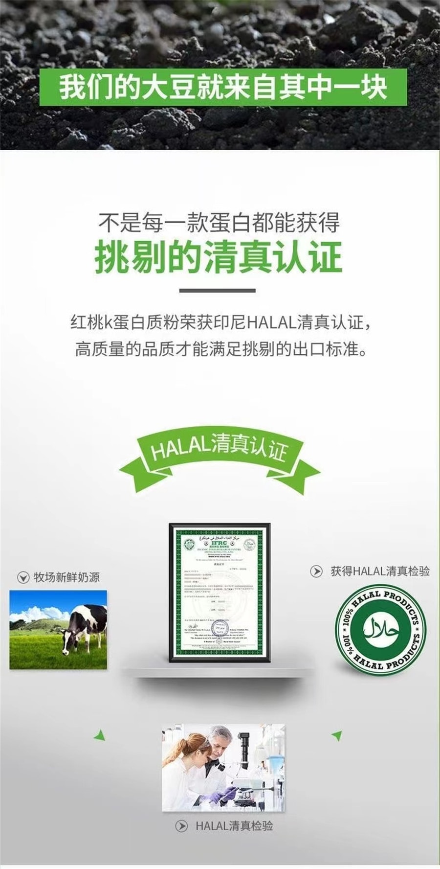 【中国直邮】 红桃K  乳清蛋白粉动物植物双蛋白蛋白质粉蛋白营养粉  455g/罐