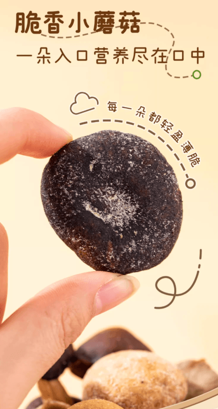 【中國直郵】 薛記炒貨 什錦菌菇脆 蔬菜乾零食 酥脆香甜 60g