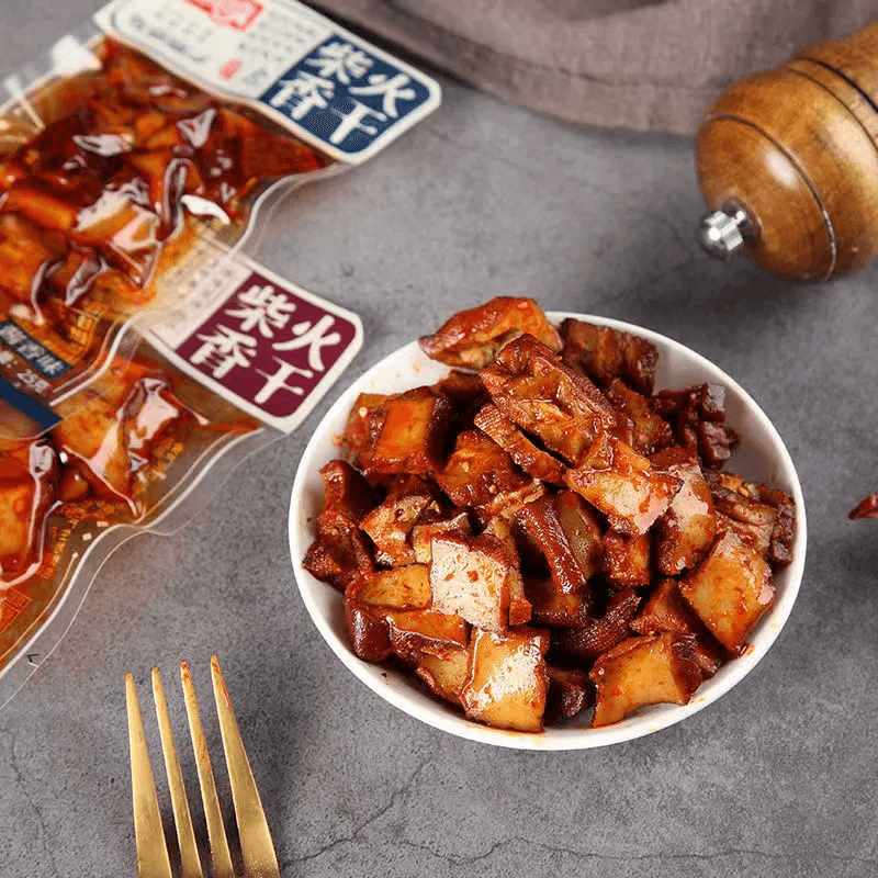  湘满嘴 《新年大促》柴火香干即食豆干零食香辣 酱香小吃约150克【混装6小包】*1包