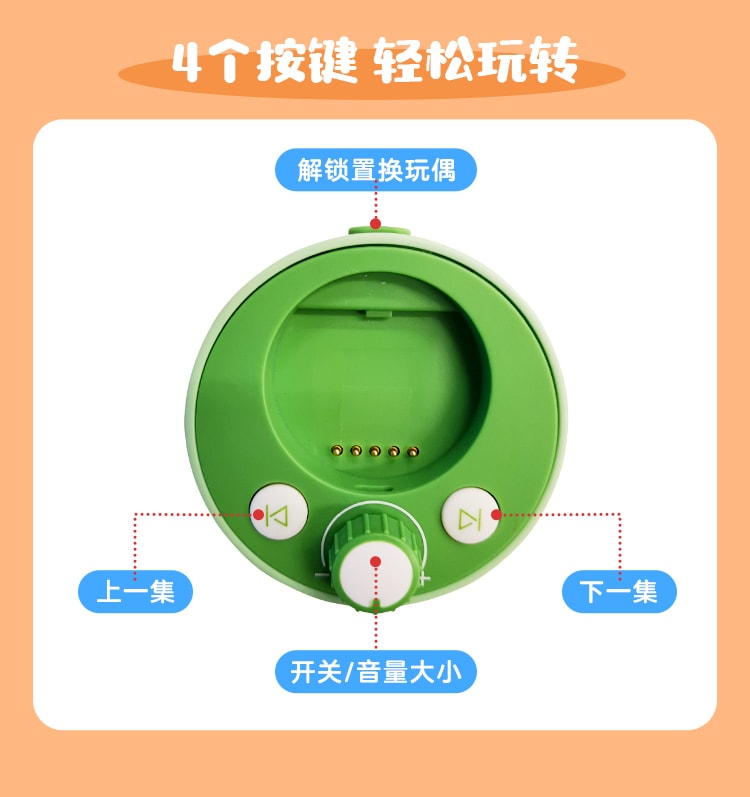 【中国直邮】凯叔讲故事 凯叔 100个科学小知识故事机早教机 宝拉款