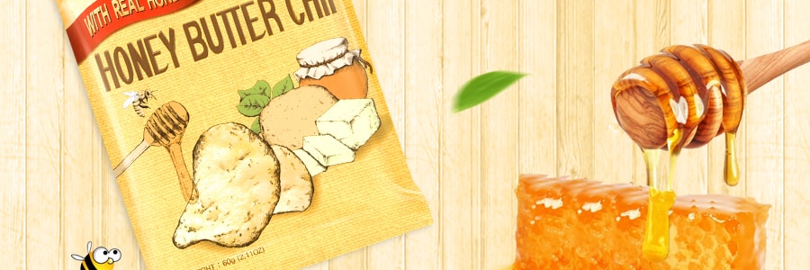 【超值3袋】韩国HAITAI海太 蜂蜜黄油薯片 60g*3包