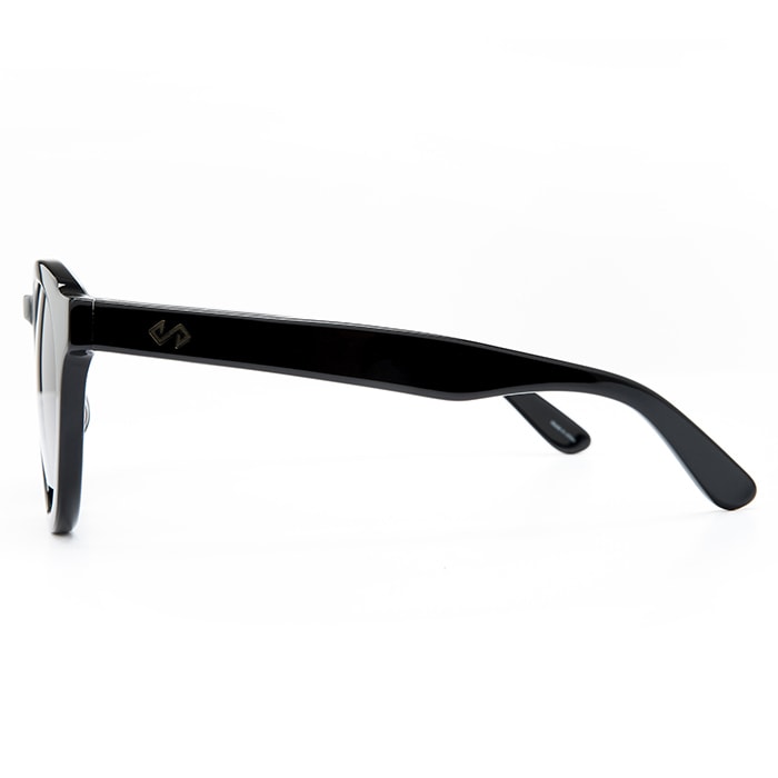 SUNGLASSES / WHERE ARE YOU FROM / BLACK+GRAY MIRROR LENS