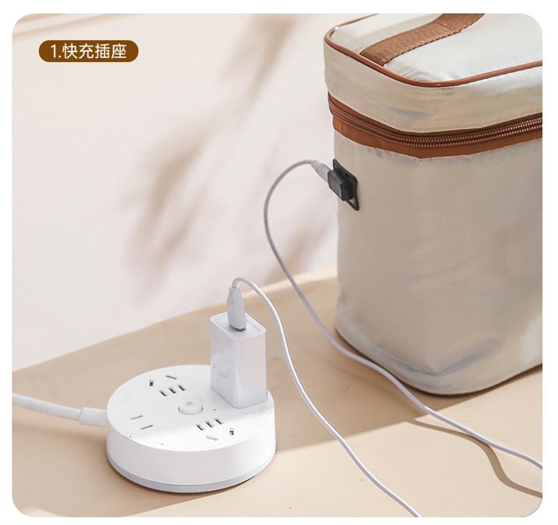 【中国直邮】 亲太太 陶瓷内胆可插电饭盒加热便当盒保温餐盒多层 400ml 2个装