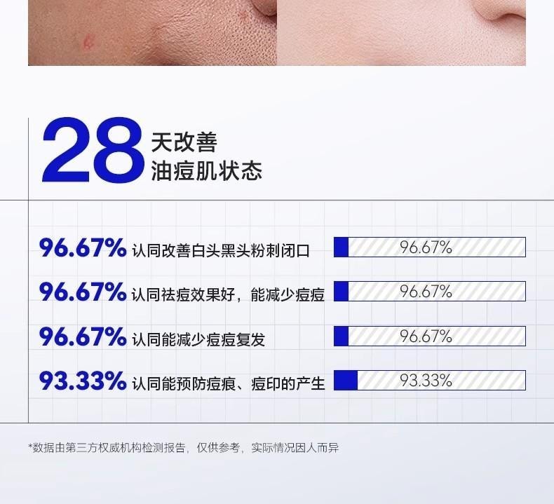 【中国直邮】 海洋至尊 三棱镜祛痘洗面奶 男士专用控油清洁黑头氨基酸洁面乳 150g/瓶