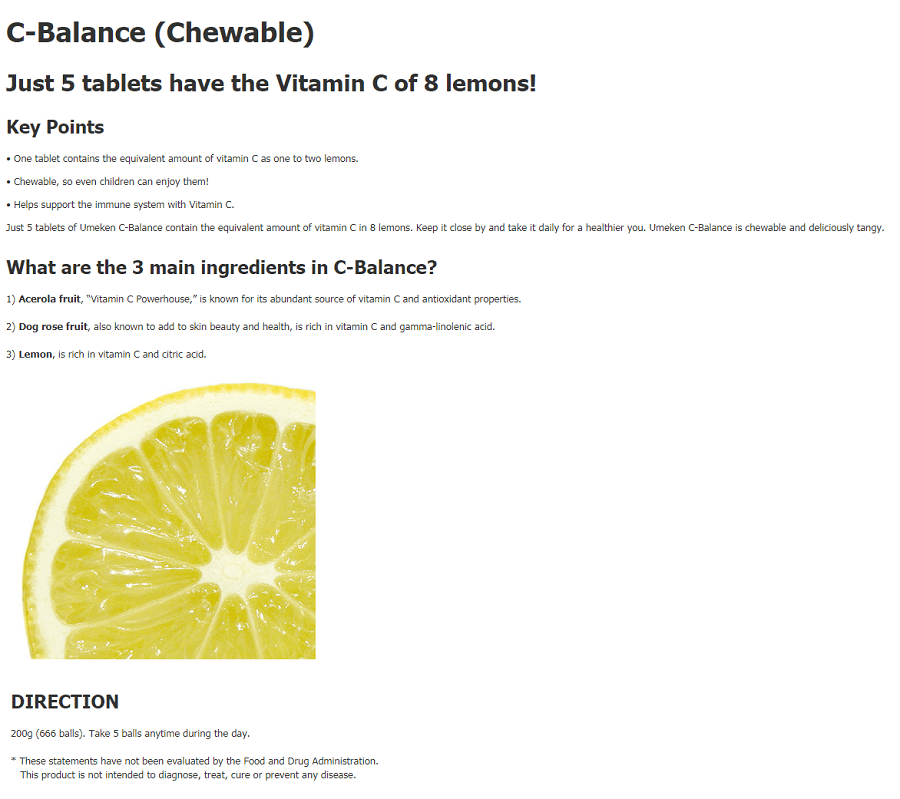 C-Balance Fermented Vitamin-C Balls 666 Balls / 4 Months Supply