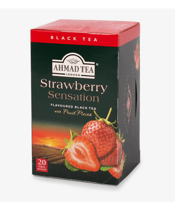 【马来西亚直邮】英国 AHMAD TEA亚曼 草莓味红茶 20包