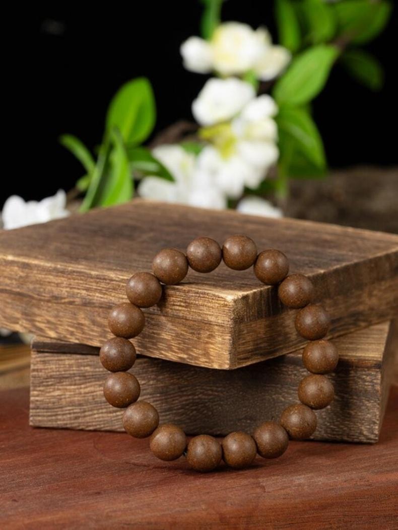 【静心安神】古法五行纯手工中药合香珠手串 13mm [凝脂香凝神醒脑助眠] 天然能量首饰 男女同款手串