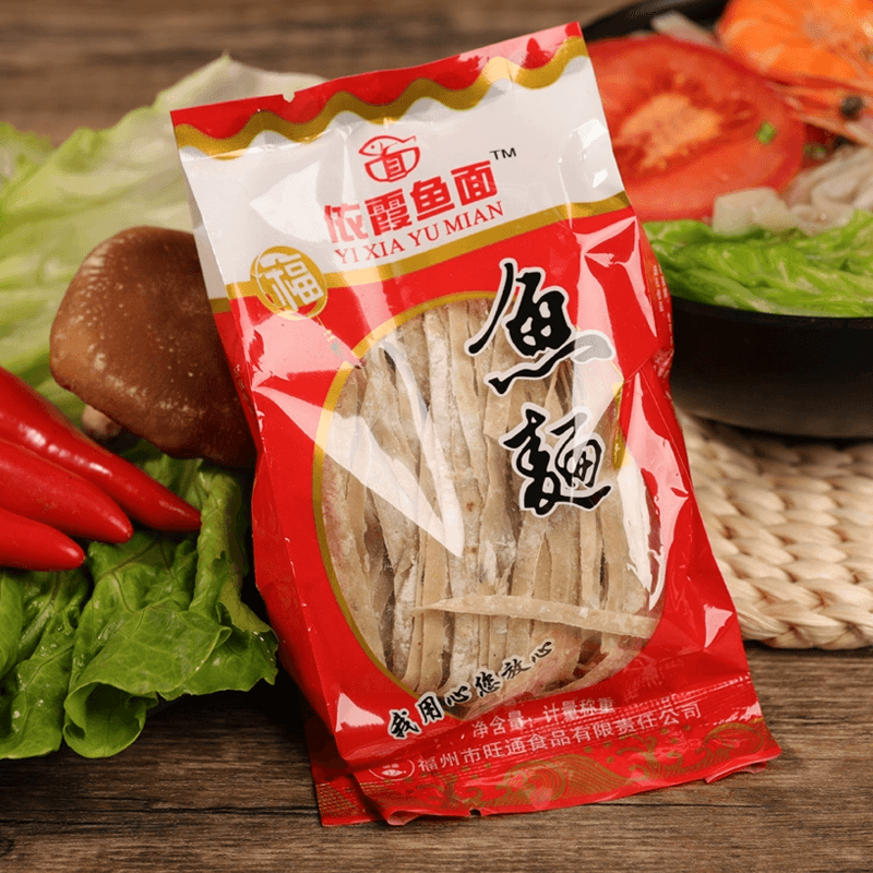 【中國直郵】 健康其他 手工魚麵福建福州特產連江黃岐魚麵正宗海鮮麵魚絲火鍋麻辣燙寬麵50g*3包