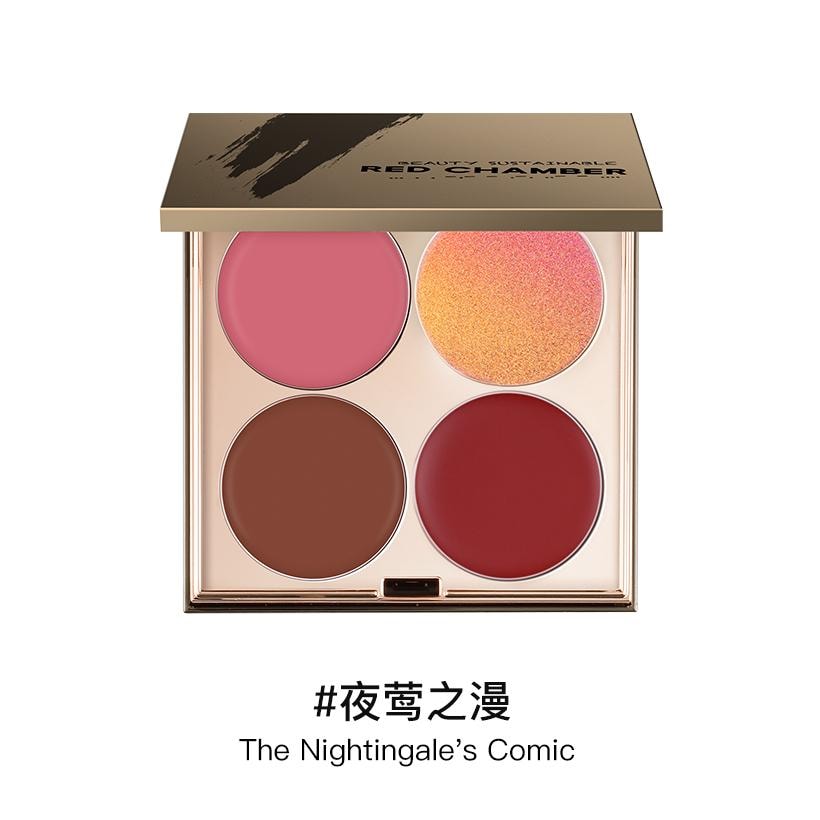 朱棧 RED CHAMBER RC 春樹系列 夜鶯之漫 多用膏四色盤 夜鶯之漫6g口紅眼影​​腮紅