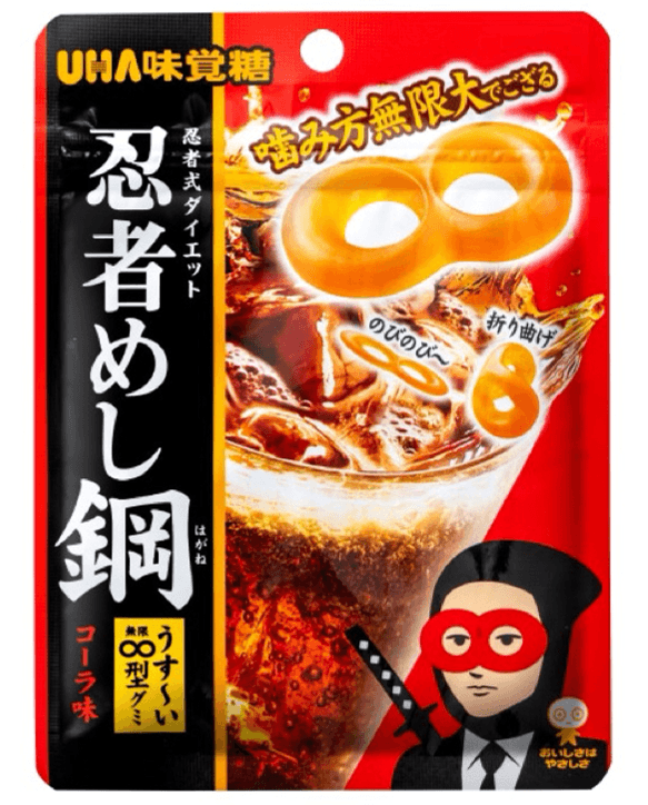 日本UHA悠哈 現代忍者低卡軟糖 特濃可樂味 50g