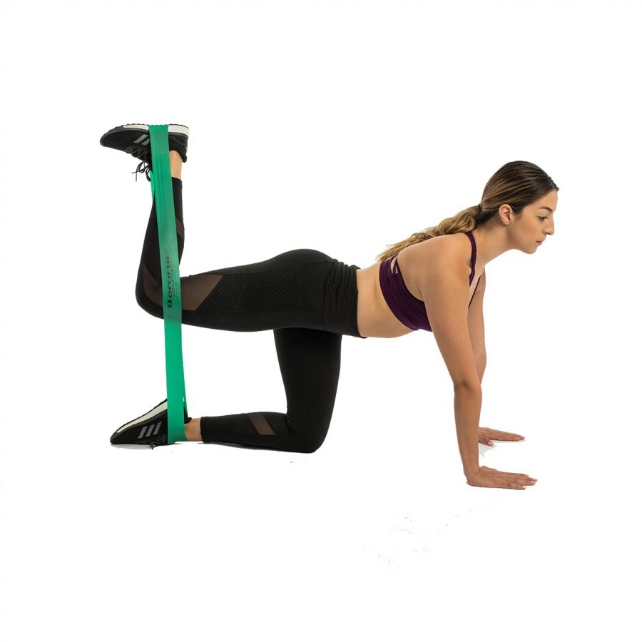 美国AEROMAT迷你弹力带圈健身阻力带深蹲瑜伽瘦腿提臀拉伸带拉力带四种阻力