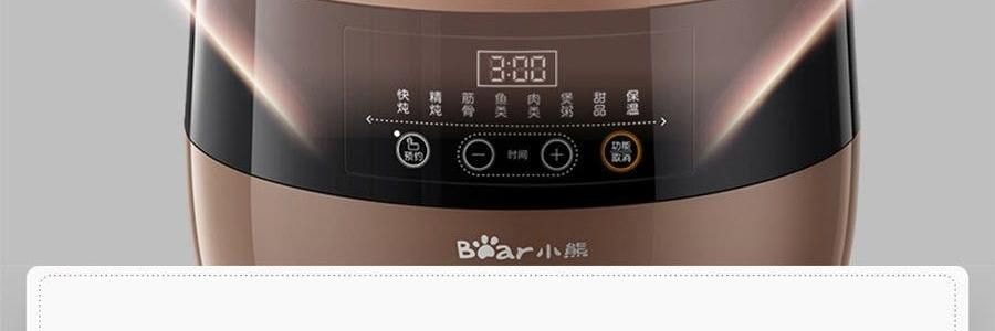 BEAR小熊 紫砂电炖盅套装 燕窝养生隔水炖盅全自动煲汤 大容量家用砂锅 4.5L大内胆 DDZ-B45Z1