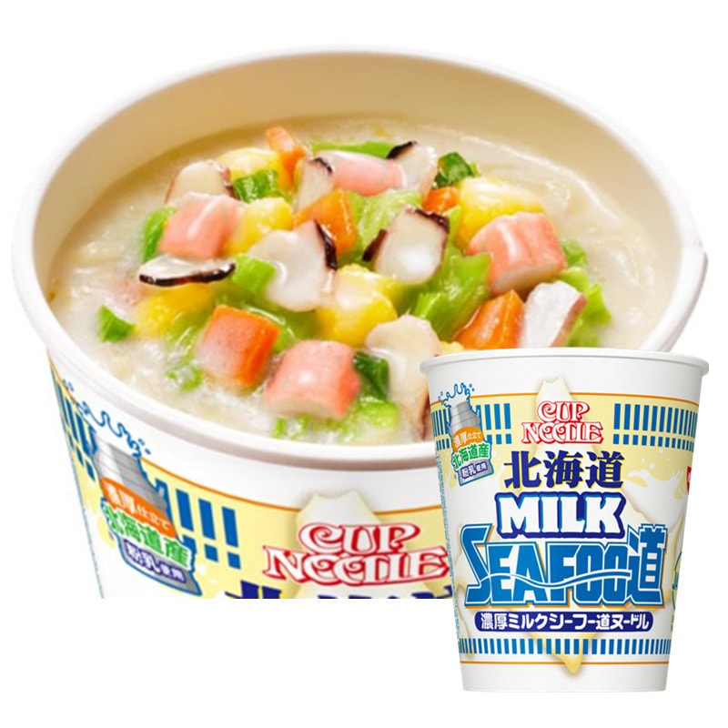 【日本直郵】日本NISSIN日清 北海道限定 牛奶海鮮杯麵 81g