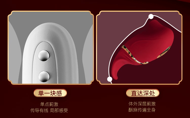 【中国直邮】姬欲 新品 艾莎跳蛋 女用震动器 成人情趣用品 红色款 1件