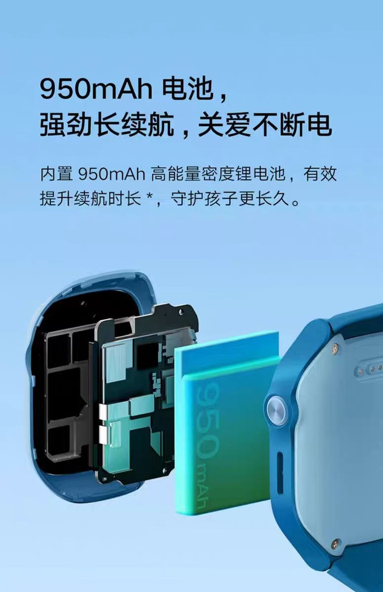 【中國直郵】小米 米兔電話手錶 C7A兒童手錶 4G視訊通話定位智慧-藍色 1件|*預計抵達時間3-4週
