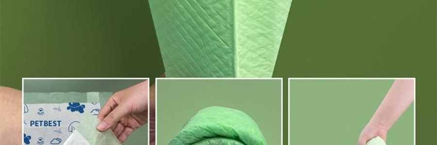 KIKOPALS Petbest系列 宠物厚实尿垫 带背胶可粘贴 宠物尿布 50p 45*60cm