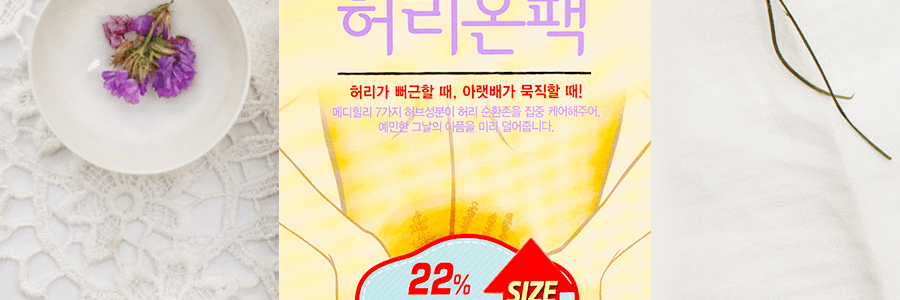 韓國MEDI HEALLY 艾草暖腰貼 2片裝