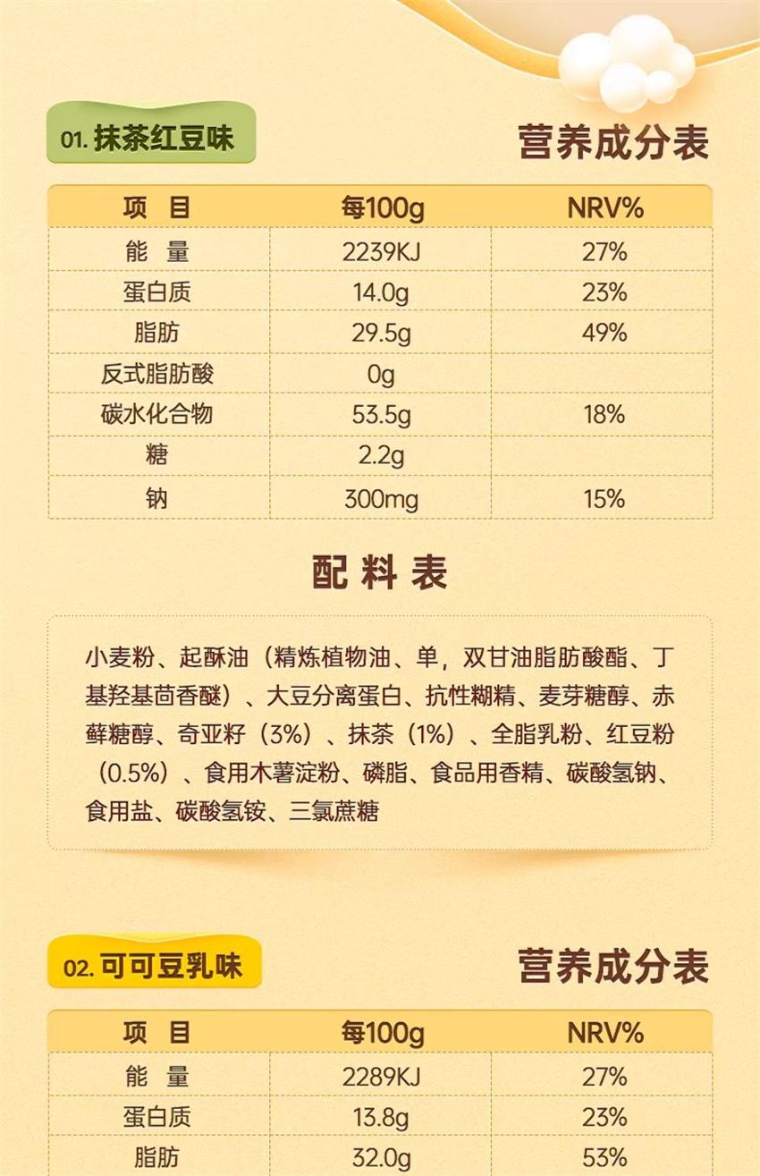 【中国直邮】 fixxbody 奇亚籽高蛋白威化 低糖饱腹代餐抗饿 蛋白棒 能量棒解馋 抹茶红豆味 96g/盒