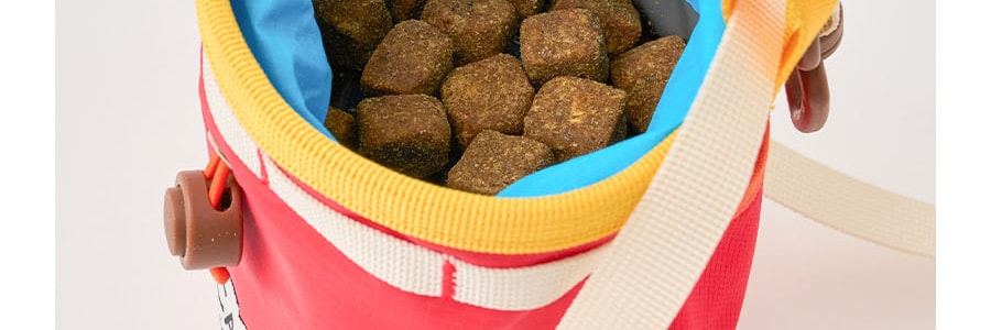 韓國ICANDOR 寵物保鮮零食袋 訓練狗腰包 遛狗零食袋遛狗包 紅色