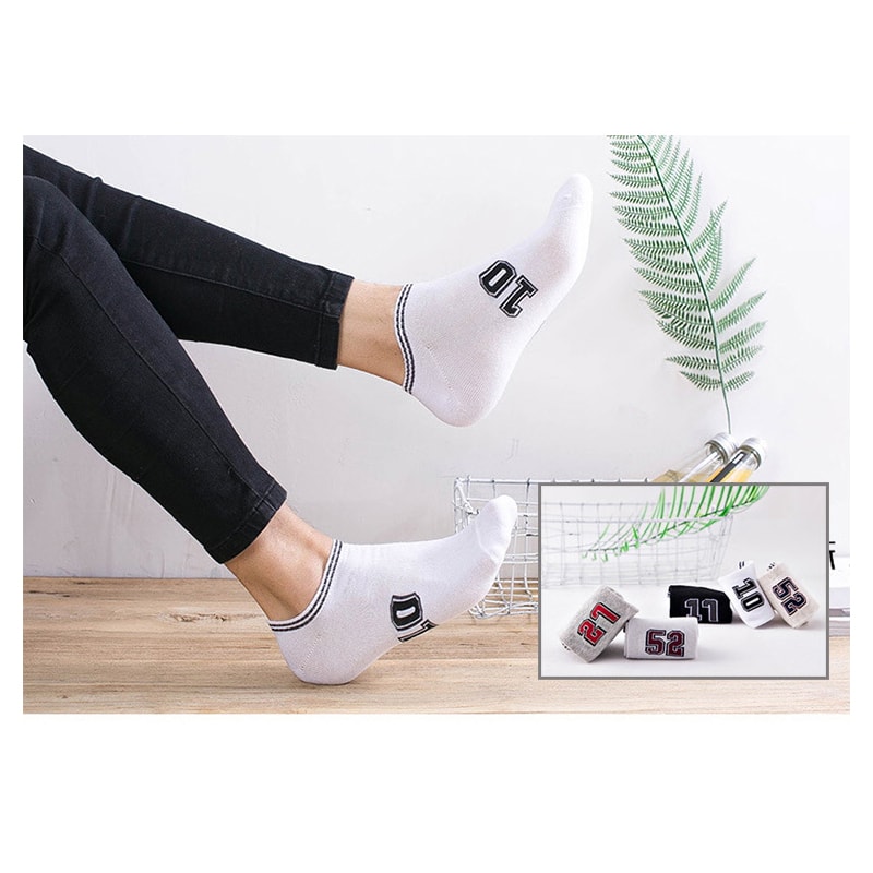 STUDIOV Number Themed Socks for Male - Grey 27