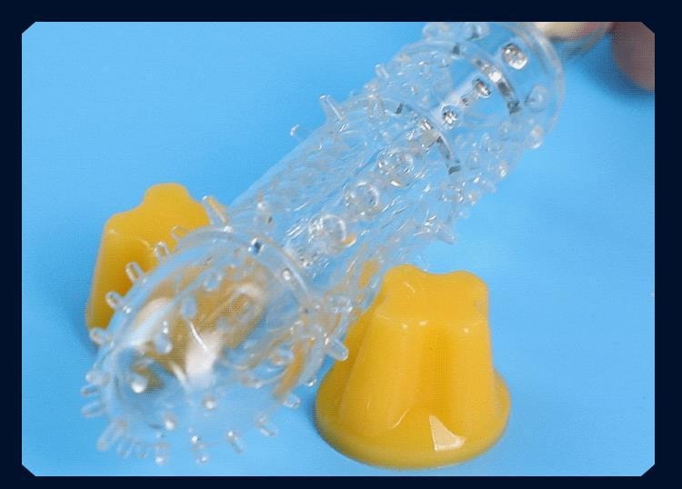 【中國直郵】 謎姬 龍鱗戰神狼牙套1個螢光款男用情趣用品成人房事用品