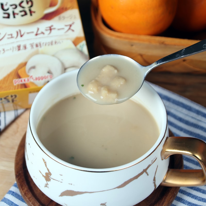 【日本直郵】DHL直郵3-5天到 日本POKKA SAPPORO 濃厚芝士蘑菇湯低熱速食代餐即食濃湯 3袋入