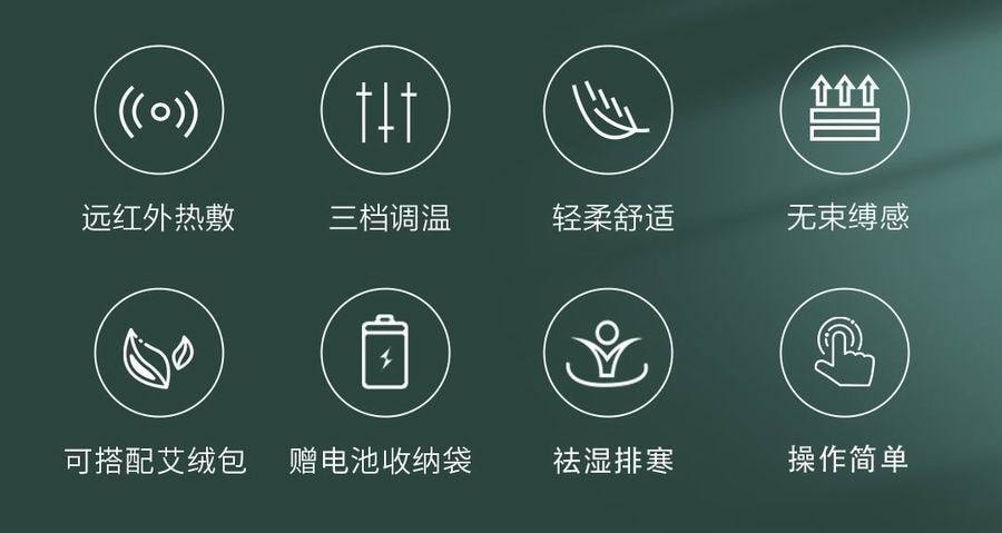 【中國直郵】小米有品PMA酷輕鬆石墨烯遠紅外線熱敷理療護膝 銀灰色(單只裝)