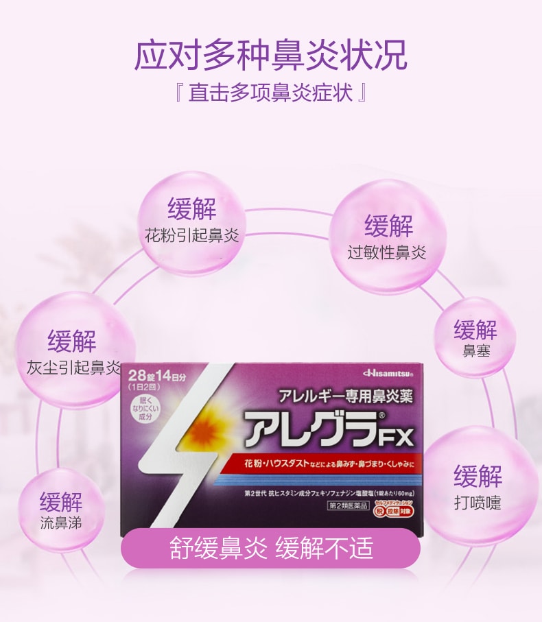 【日本直郵】HISAMITSU 日本久光製藥 鼻塞 通鼻 急性慢性鼻炎 過敏性鼻炎 過敏性鼻炎藥 28粒 15歲以上服用