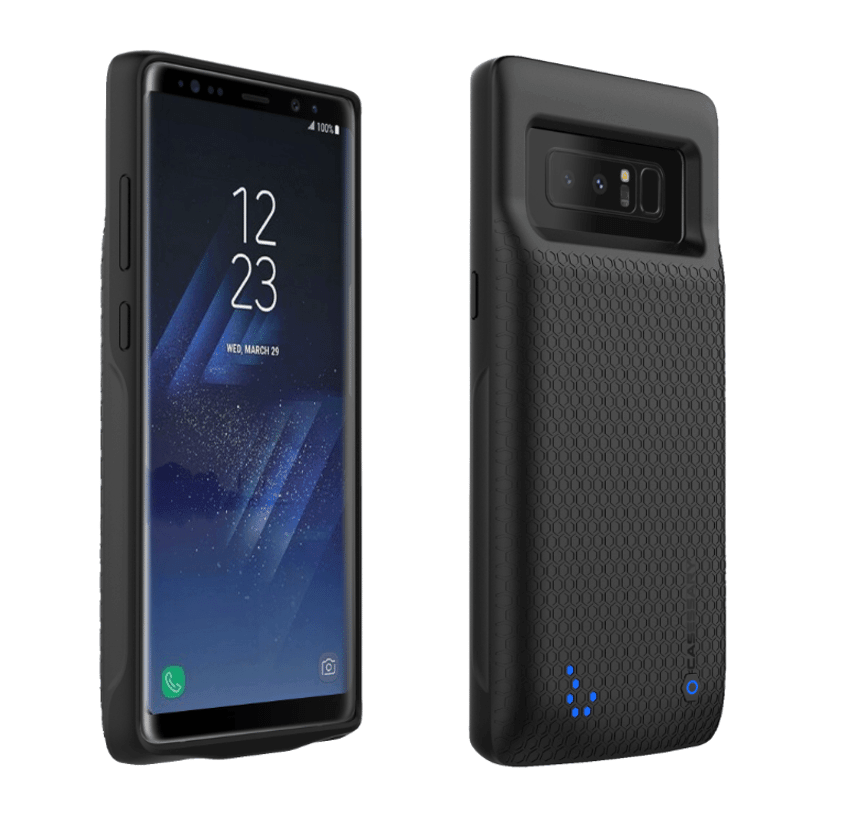Galaxy Note 8 Battery Case Black 4900mAh Rechargeable Extended Protective Portable Charger External Battery