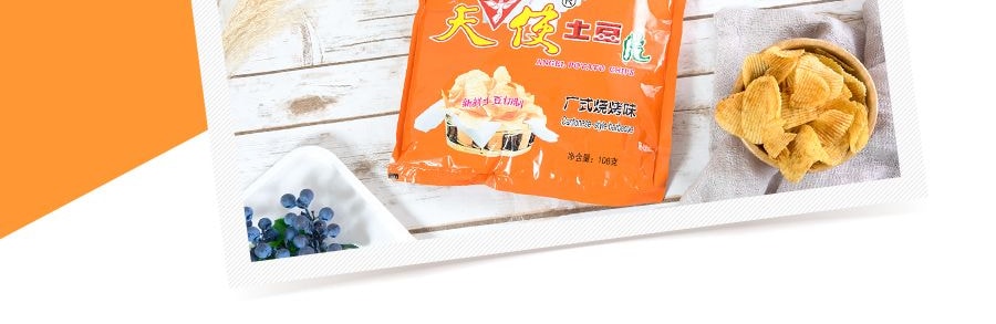 天使 馬鈴薯片 炭香烤肉口味 108g