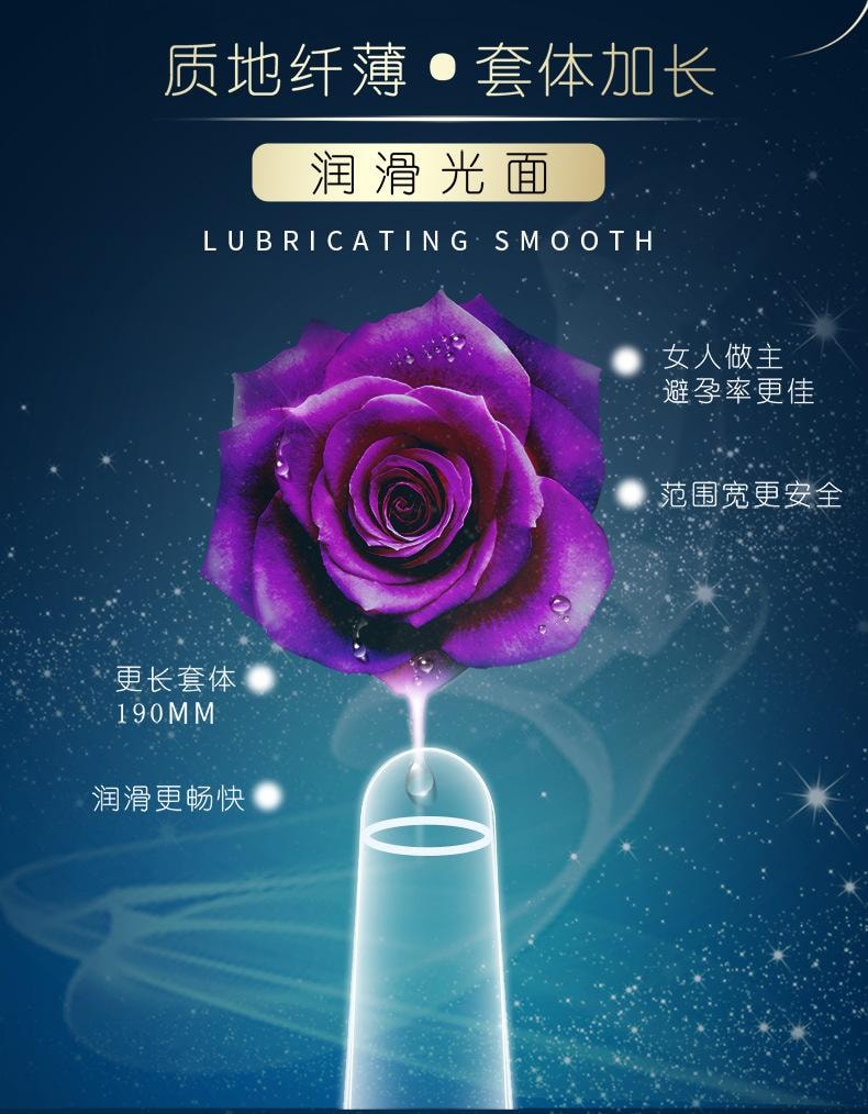 【中国直邮】 倍力乐 女性避孕套2只装/盒 超薄 女用膜安全套女戴高潮震动男用情趣