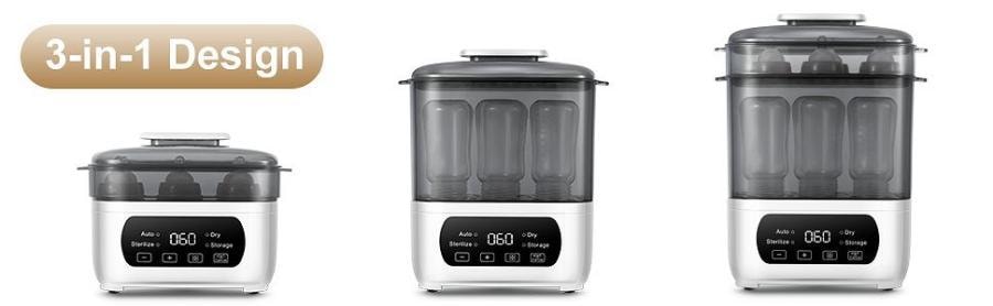 【美國直郵】AMZBABYCHEF 四合一嬰兒奶瓶消毒器和烘乾機