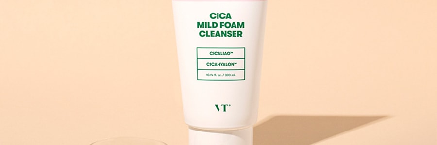 韓國VT CICA老虎 毛孔護理溫和泡沫洗面乳 潔淨肌膚 300ml大容量
